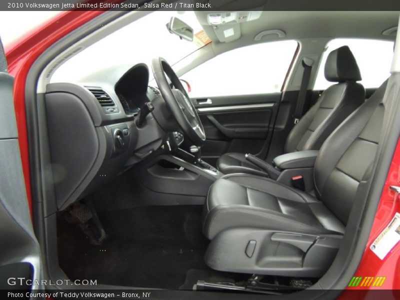 Front Seat of 2010 Jetta Limited Edition Sedan