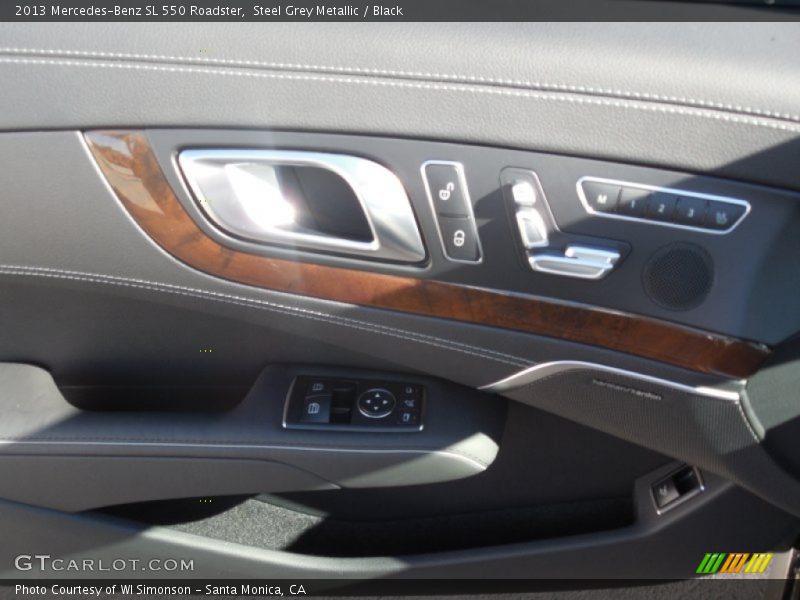 Steel Grey Metallic / Black 2013 Mercedes-Benz SL 550 Roadster