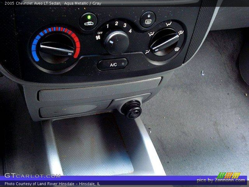 Aqua Metallic / Gray 2005 Chevrolet Aveo LT Sedan