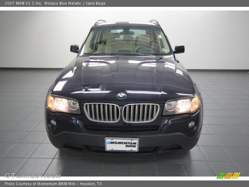 Monaco Blue Metallic / Sand Beige 2007 BMW X3 3.0si