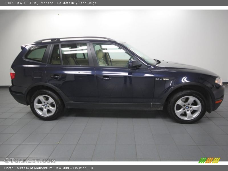 Monaco Blue Metallic / Sand Beige 2007 BMW X3 3.0si