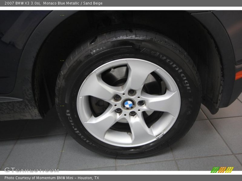 Monaco Blue Metallic / Sand Beige 2007 BMW X3 3.0si