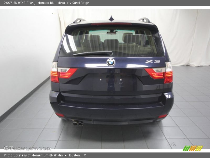 Monaco Blue Metallic / Sand Beige 2007 BMW X3 3.0si