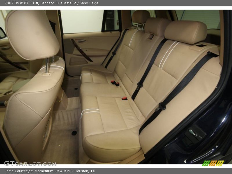 Monaco Blue Metallic / Sand Beige 2007 BMW X3 3.0si