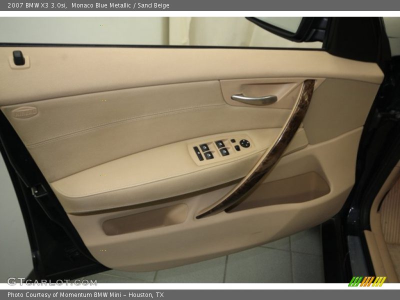 Monaco Blue Metallic / Sand Beige 2007 BMW X3 3.0si