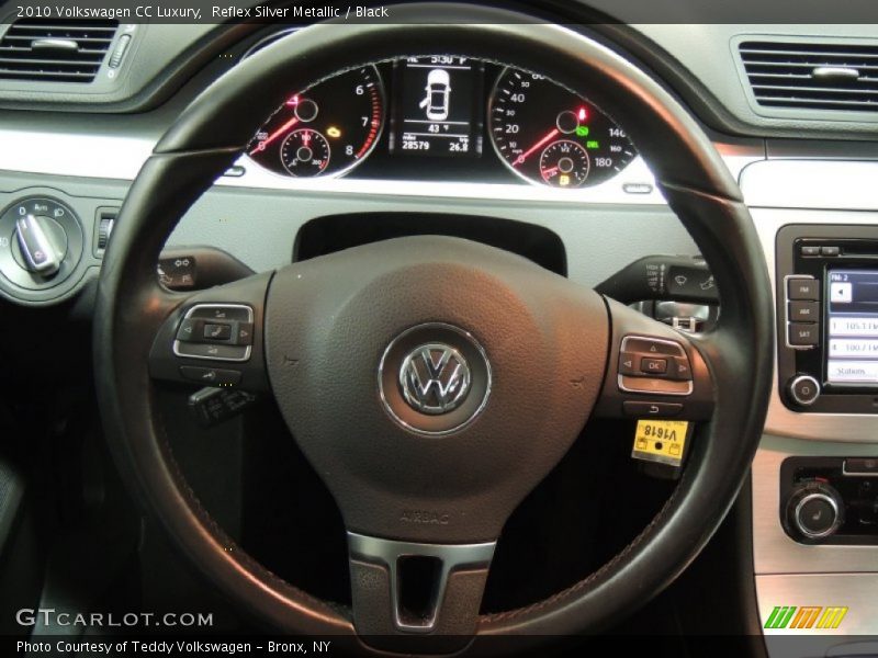 Reflex Silver Metallic / Black 2010 Volkswagen CC Luxury