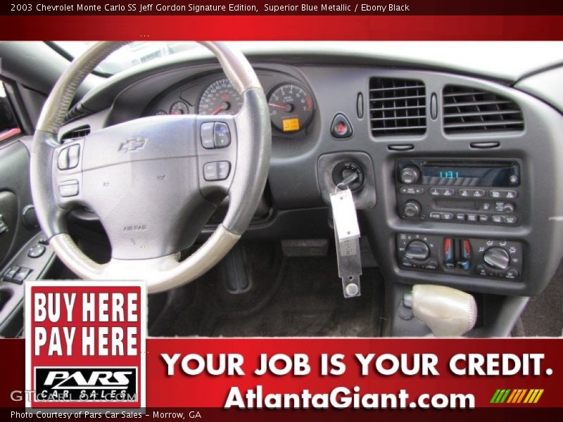 Superior Blue Metallic / Ebony Black 2003 Chevrolet Monte Carlo SS Jeff Gordon Signature Edition