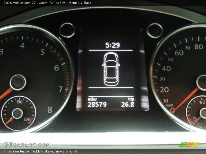 Reflex Silver Metallic / Black 2010 Volkswagen CC Luxury