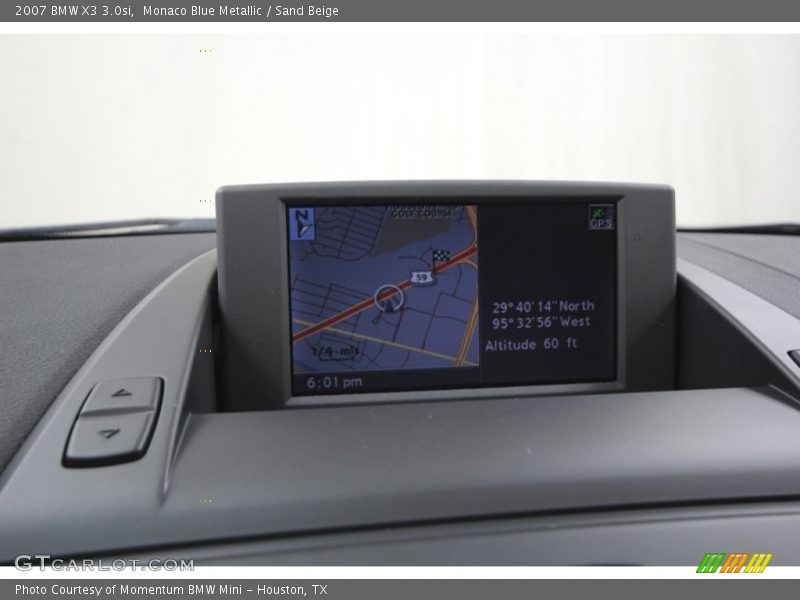 Monaco Blue Metallic / Sand Beige 2007 BMW X3 3.0si