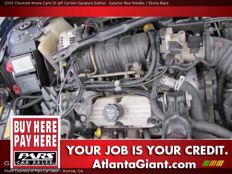 Superior Blue Metallic / Ebony Black 2003 Chevrolet Monte Carlo SS Jeff Gordon Signature Edition