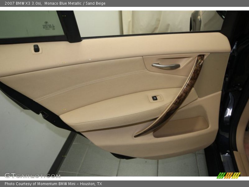 Monaco Blue Metallic / Sand Beige 2007 BMW X3 3.0si