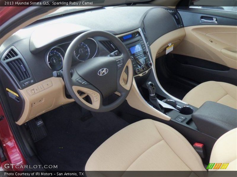 Sparkling Ruby / Camel 2013 Hyundai Sonata GLS