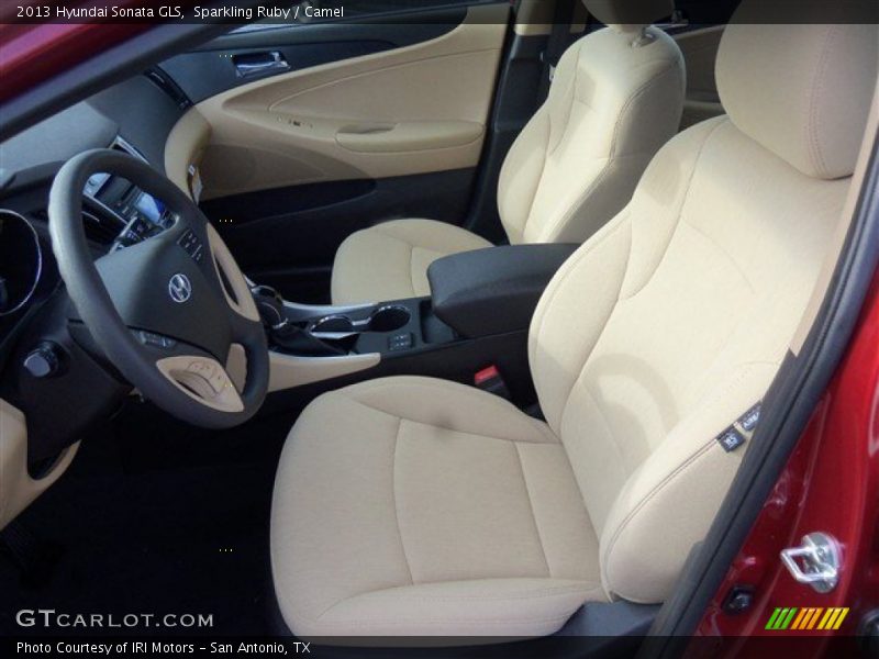 Sparkling Ruby / Camel 2013 Hyundai Sonata GLS