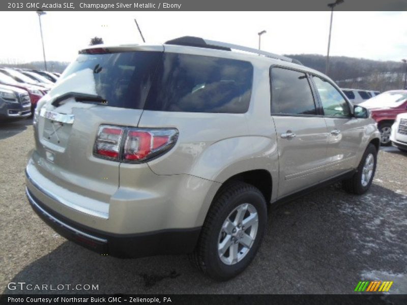 Champagne Silver Metallic / Ebony 2013 GMC Acadia SLE