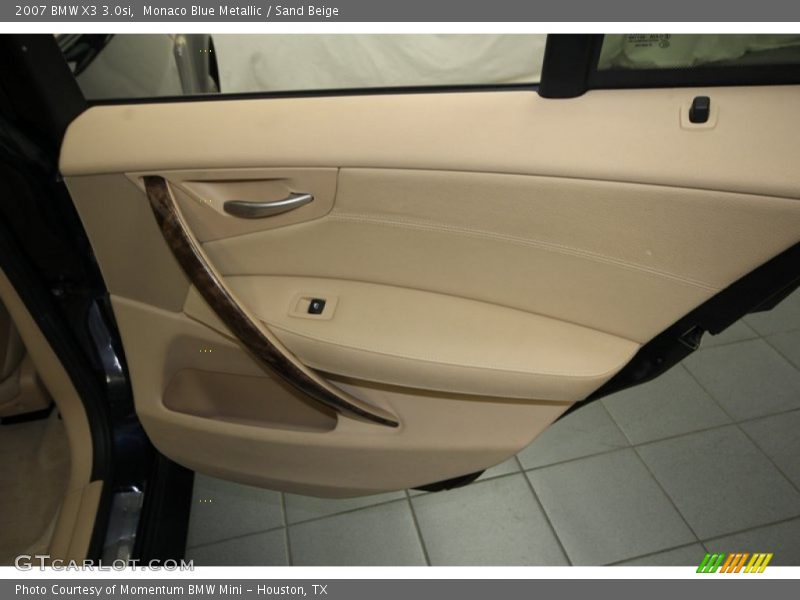 Monaco Blue Metallic / Sand Beige 2007 BMW X3 3.0si