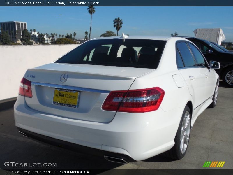 Polar White / Black 2013 Mercedes-Benz E 350 Sedan