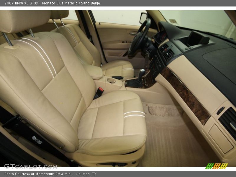 Monaco Blue Metallic / Sand Beige 2007 BMW X3 3.0si