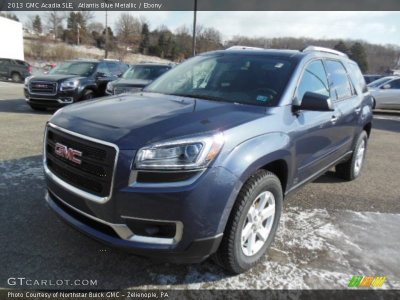 Atlantis Blue Metallic / Ebony 2013 GMC Acadia SLE