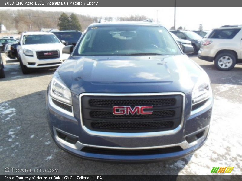 Atlantis Blue Metallic / Ebony 2013 GMC Acadia SLE