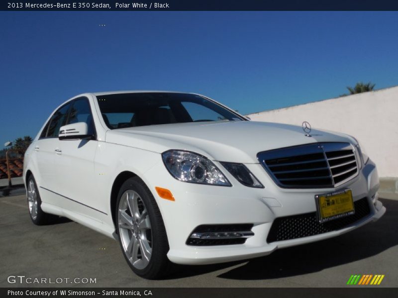 Polar White / Black 2013 Mercedes-Benz E 350 Sedan