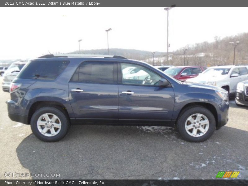 Atlantis Blue Metallic / Ebony 2013 GMC Acadia SLE