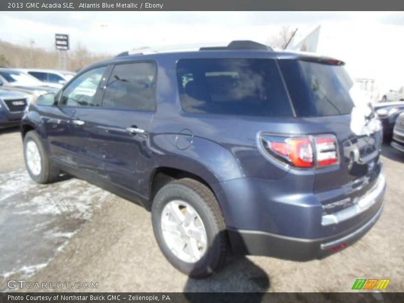Atlantis Blue Metallic / Ebony 2013 GMC Acadia SLE