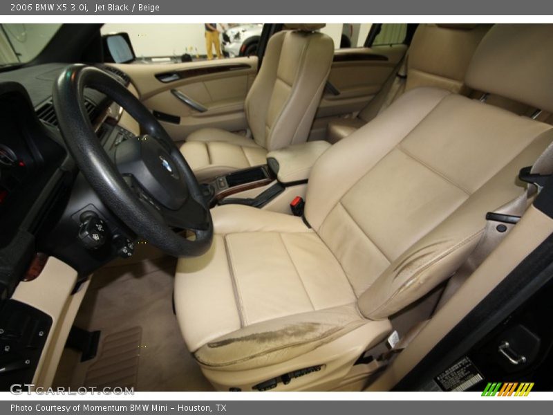 Front Seat of 2006 X5 3.0i