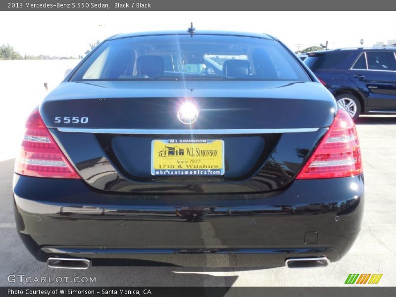 Black / Black 2013 Mercedes-Benz S 550 Sedan