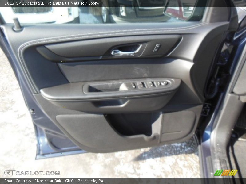 Atlantis Blue Metallic / Ebony 2013 GMC Acadia SLE