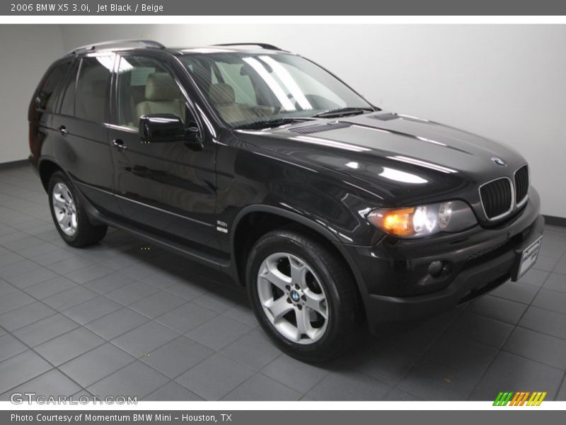 Jet Black / Beige 2006 BMW X5 3.0i