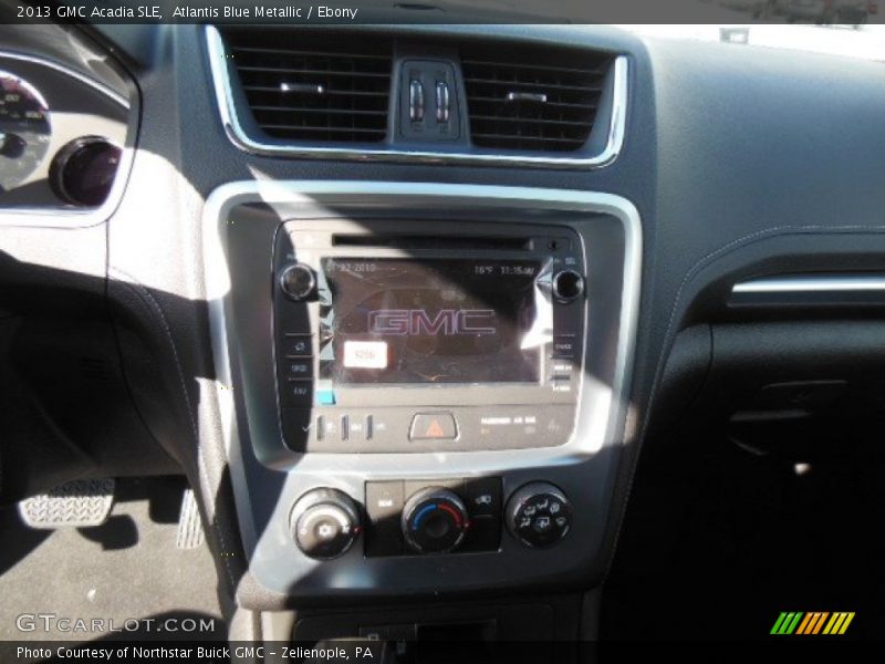 Atlantis Blue Metallic / Ebony 2013 GMC Acadia SLE
