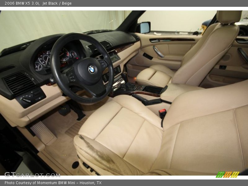 Front Seat of 2006 X5 3.0i