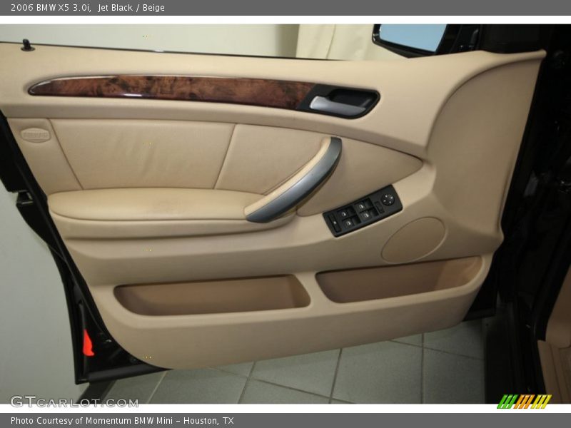 Jet Black / Beige 2006 BMW X5 3.0i