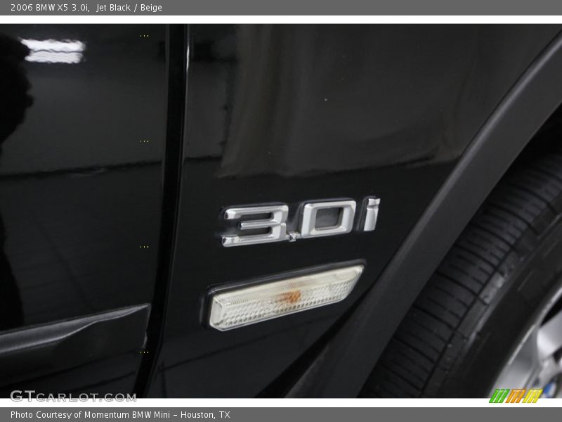 Jet Black / Beige 2006 BMW X5 3.0i