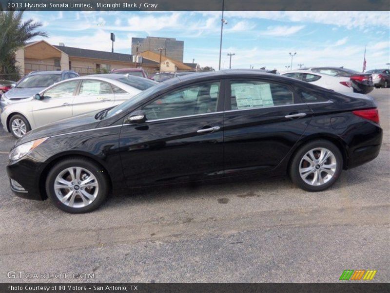 Midnight Black / Gray 2013 Hyundai Sonata Limited