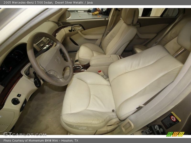  2005 S 500 Sedan Java Interior