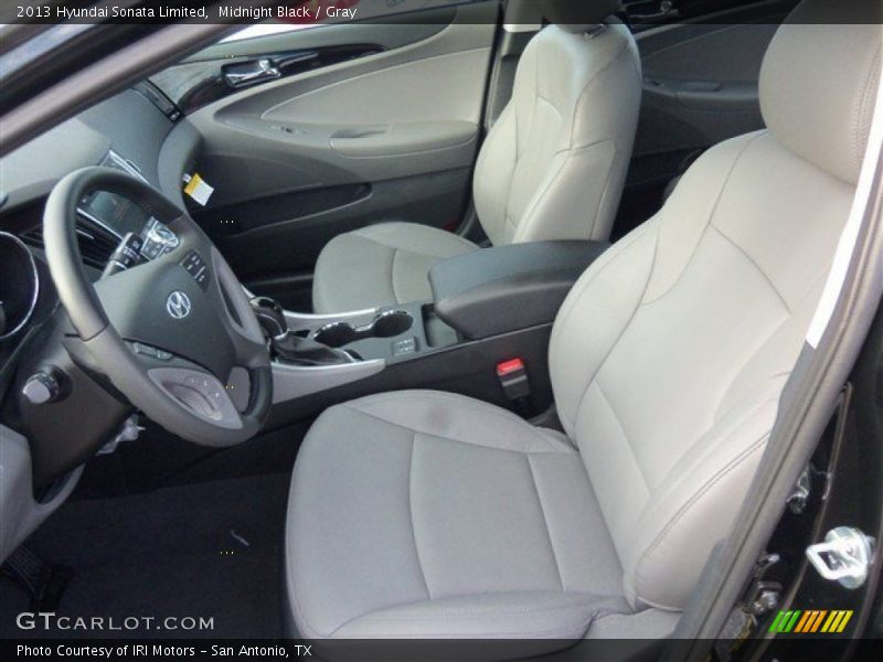 Midnight Black / Gray 2013 Hyundai Sonata Limited