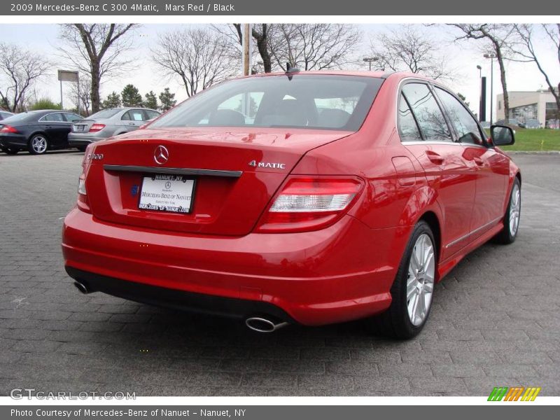 Mars Red / Black 2009 Mercedes-Benz C 300 4Matic