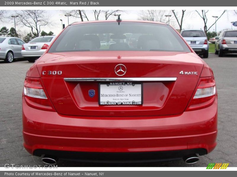 Mars Red / Black 2009 Mercedes-Benz C 300 4Matic