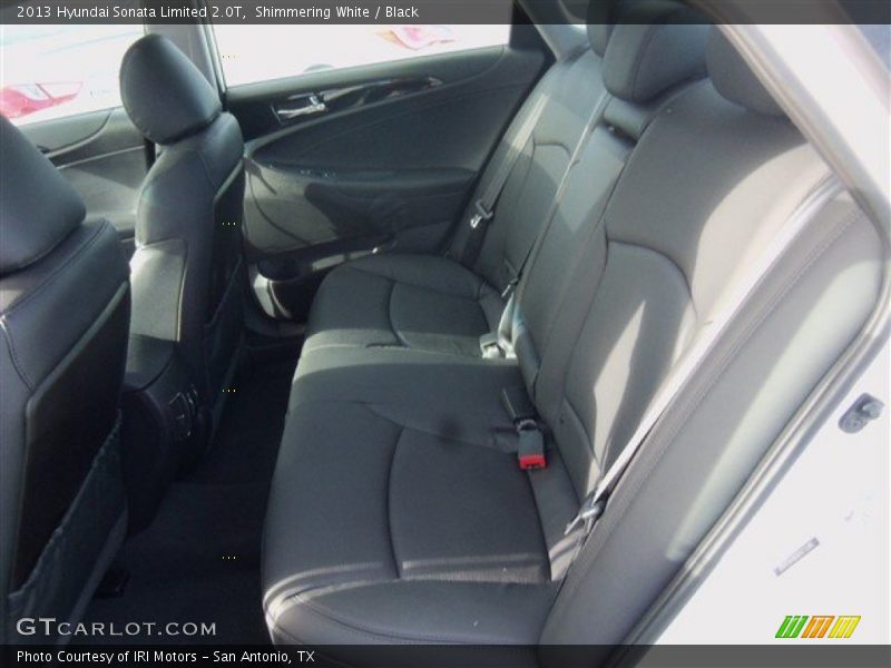 Shimmering White / Black 2013 Hyundai Sonata Limited 2.0T