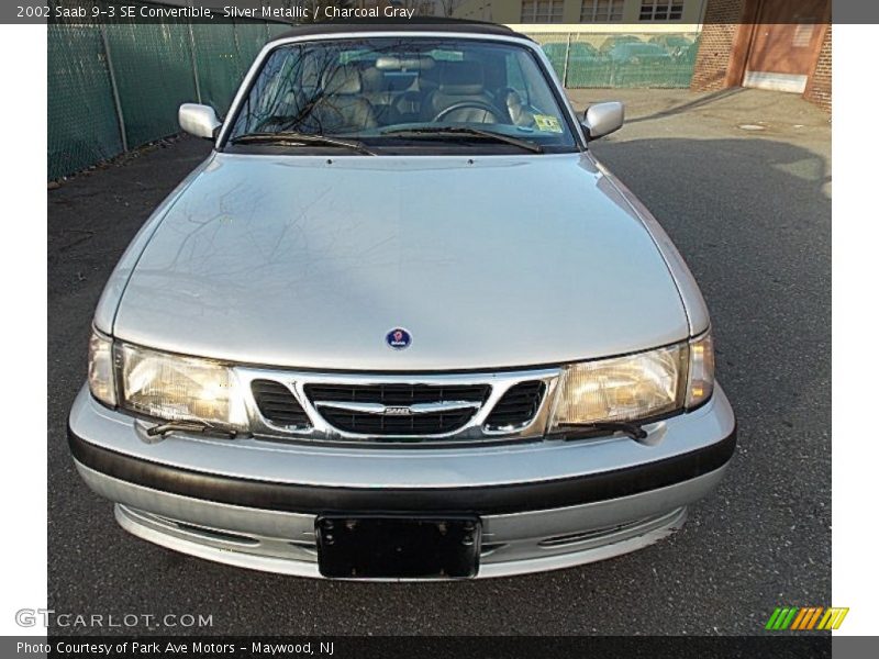 Silver Metallic / Charcoal Gray 2002 Saab 9-3 SE Convertible