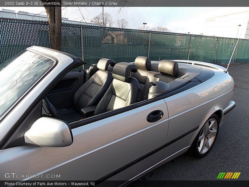 Silver Metallic / Charcoal Gray 2002 Saab 9-3 SE Convertible