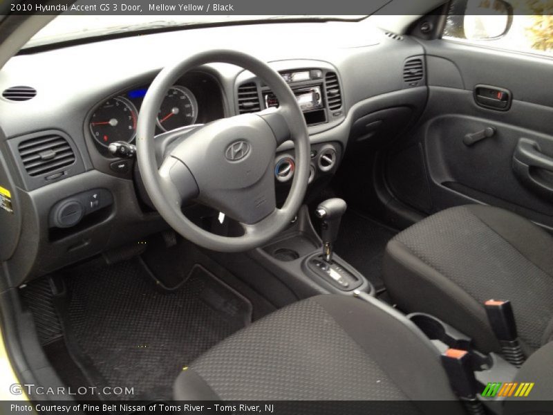  2010 Accent GS 3 Door Black Interior