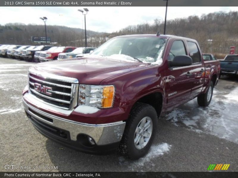 Sonoma Red Metallic / Ebony 2013 GMC Sierra 1500 SLE Crew Cab 4x4