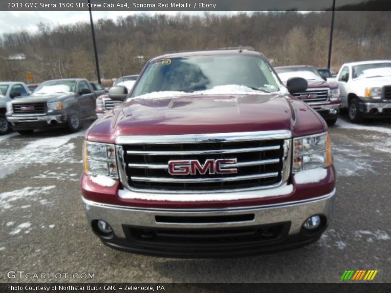 Sonoma Red Metallic / Ebony 2013 GMC Sierra 1500 SLE Crew Cab 4x4