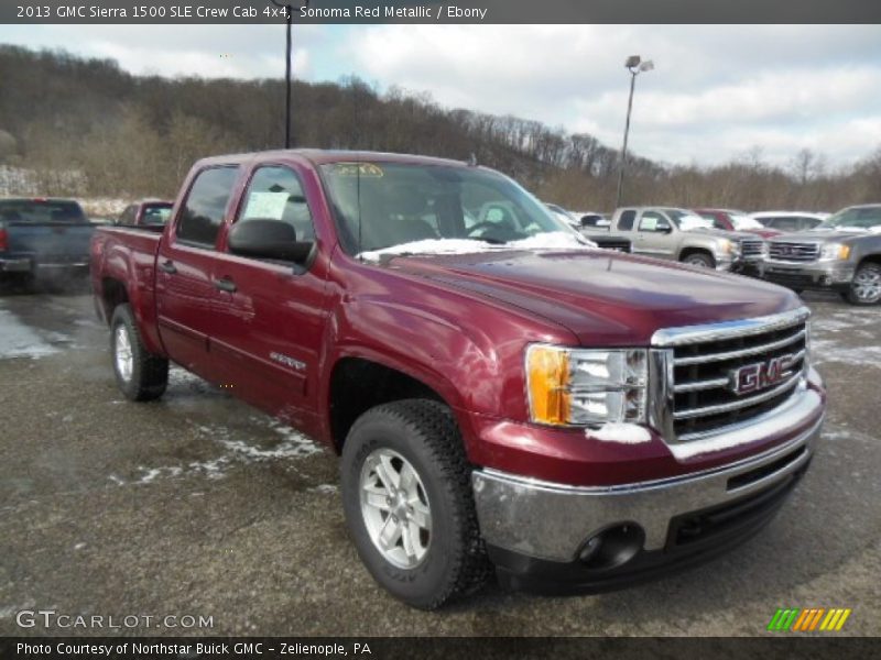 Sonoma Red Metallic / Ebony 2013 GMC Sierra 1500 SLE Crew Cab 4x4