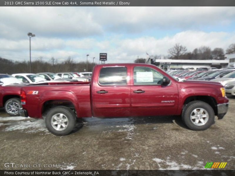 Sonoma Red Metallic / Ebony 2013 GMC Sierra 1500 SLE Crew Cab 4x4