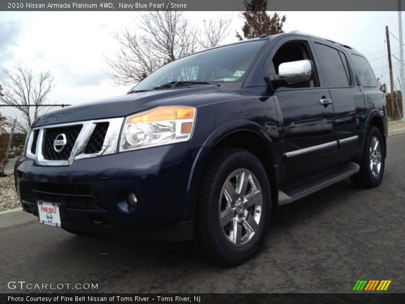 Navy Blue Pearl / Stone 2010 Nissan Armada Platinum 4WD