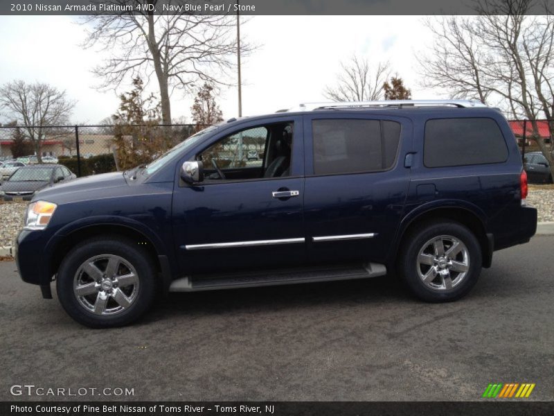 Navy Blue Pearl / Stone 2010 Nissan Armada Platinum 4WD