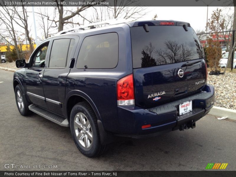 Navy Blue Pearl / Stone 2010 Nissan Armada Platinum 4WD